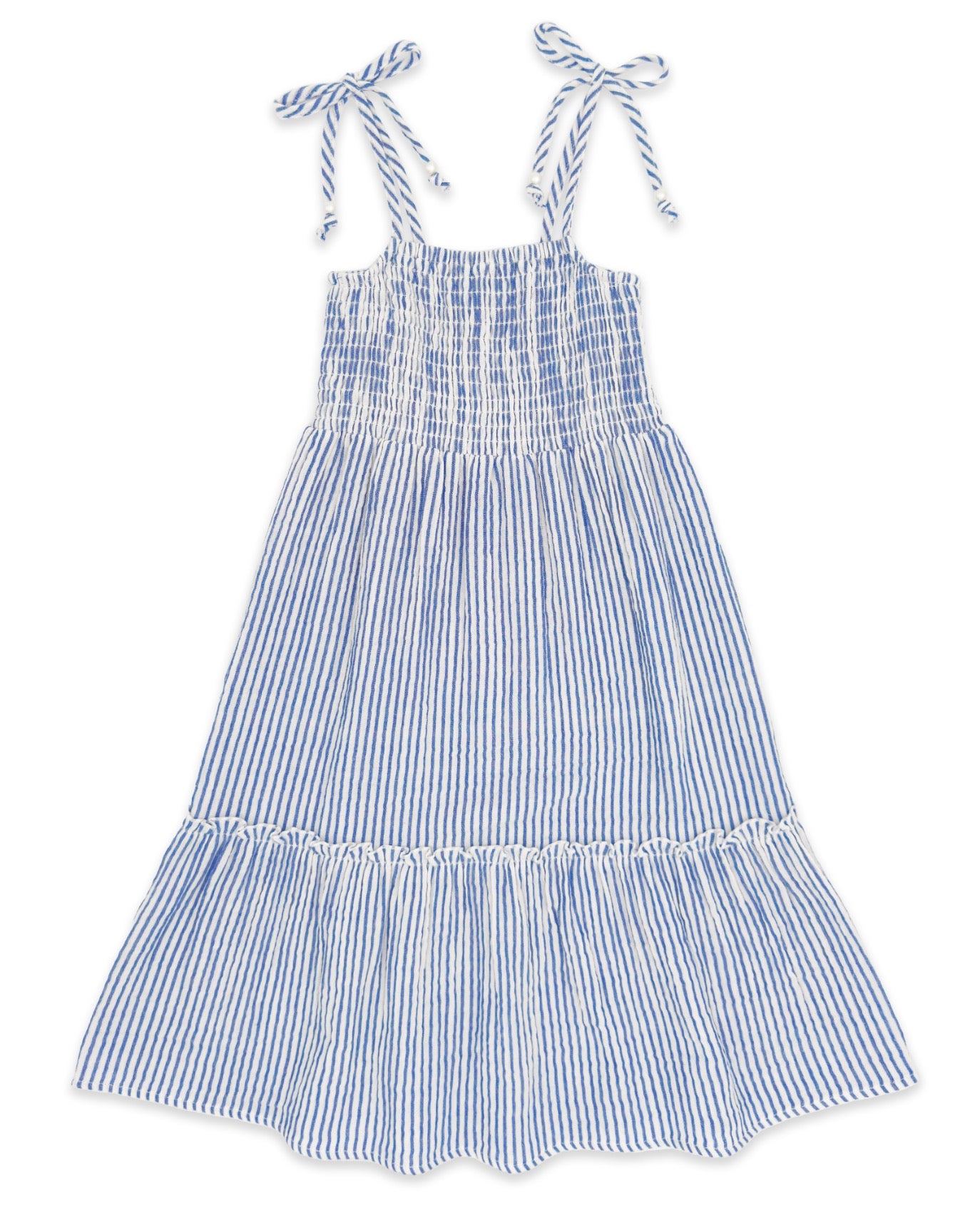 Girl's Harper Dress - Marina Stripe Marina Blue / 8-9Y Girl's Harper Dress - Marina Stripe Marina Blue / 8-9Y
