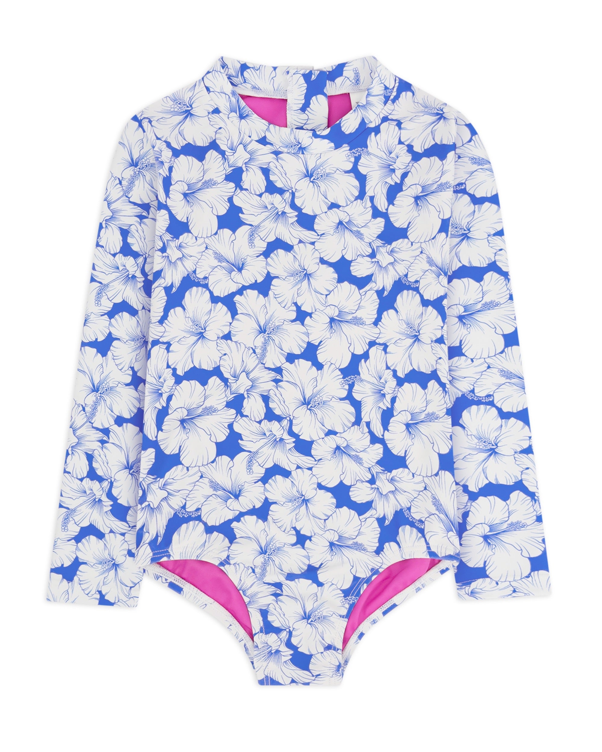 Girl's Wave Chaser One-Piece Rashguard - Aloha Days – Feather 4 Arrow