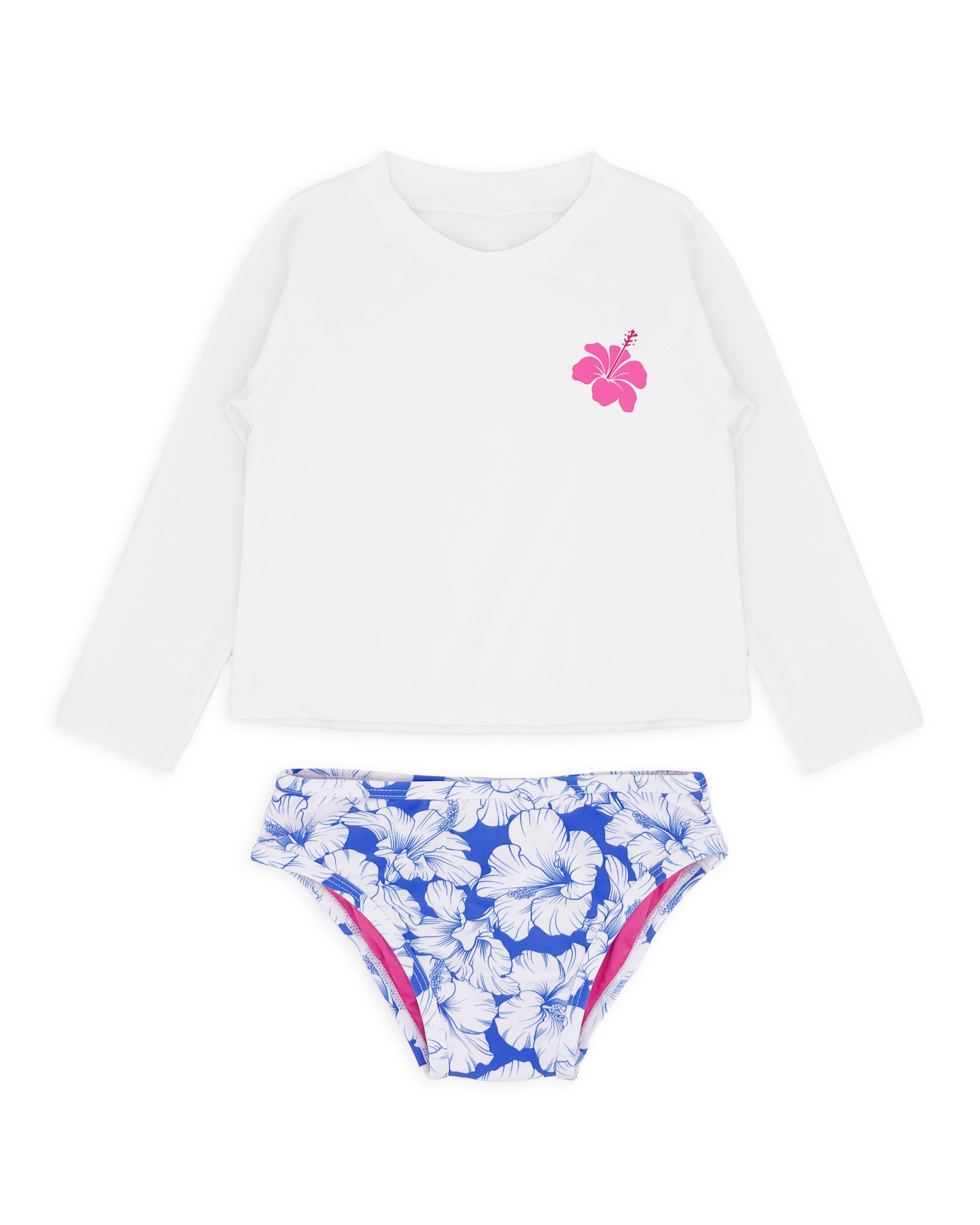 Girl's Ruffle Rashguard Swim Set - Aloha Days – Feather 4 Arrow