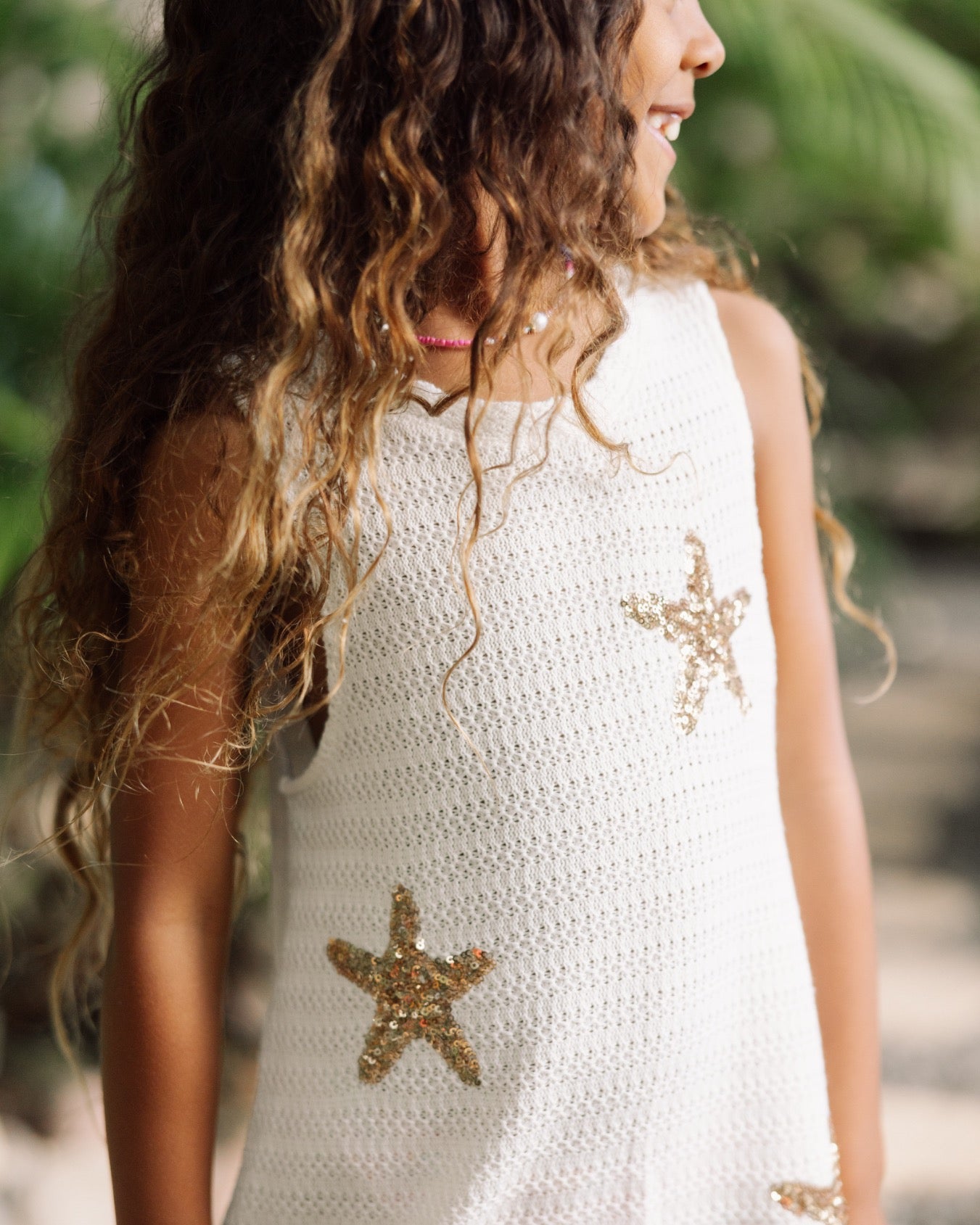 Island Escape Dress - Sea Stars White / 2-3Y Island Escape Dress - Sea Stars White / 2-3Y