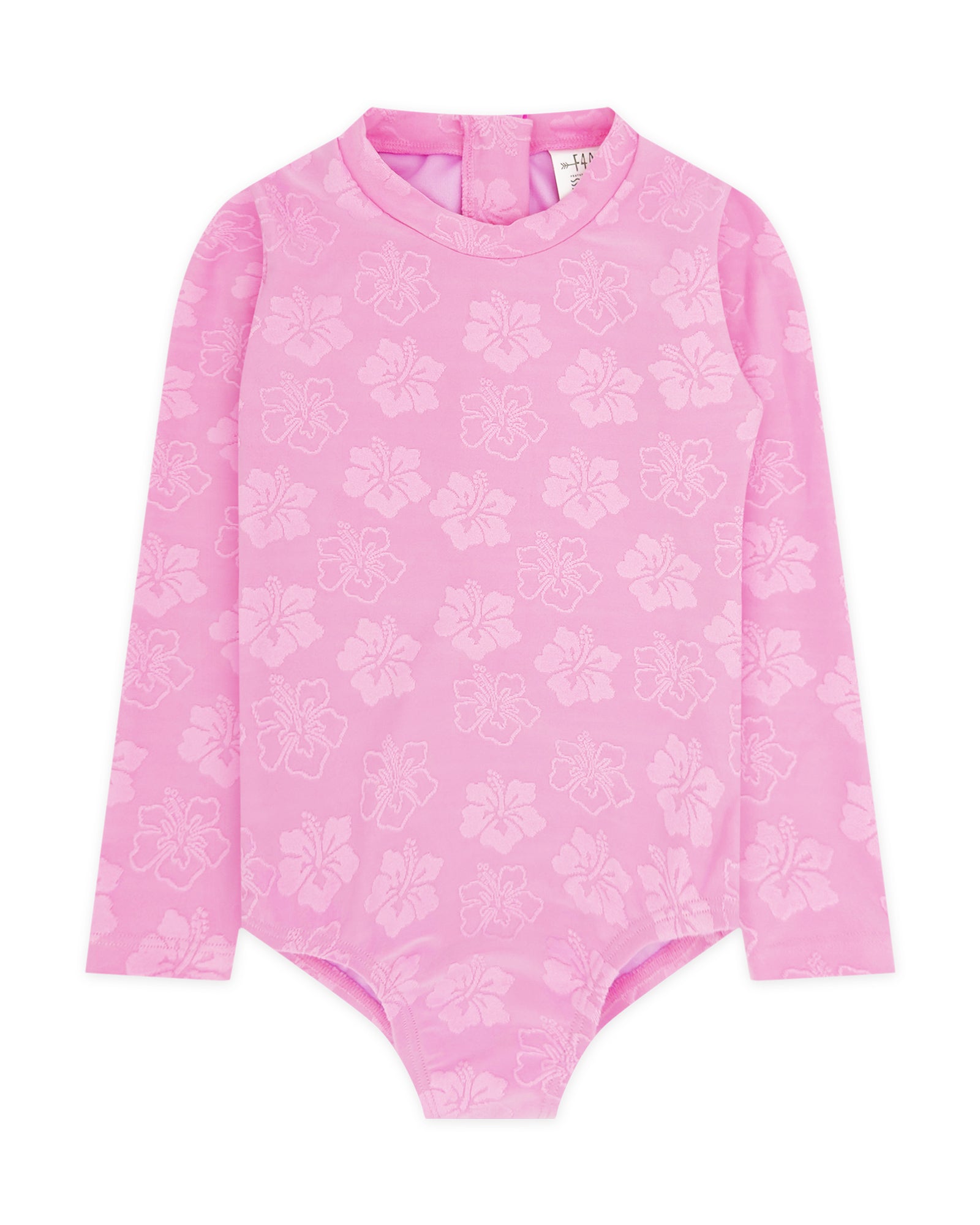 Girl's Wave Chaser One-Piece Rashguard - Pop Pink – Feather 4 Arrow