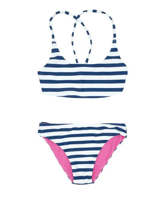Load image into Gallery viewer, Seaside Stripe Waverly Reversible Bikini
