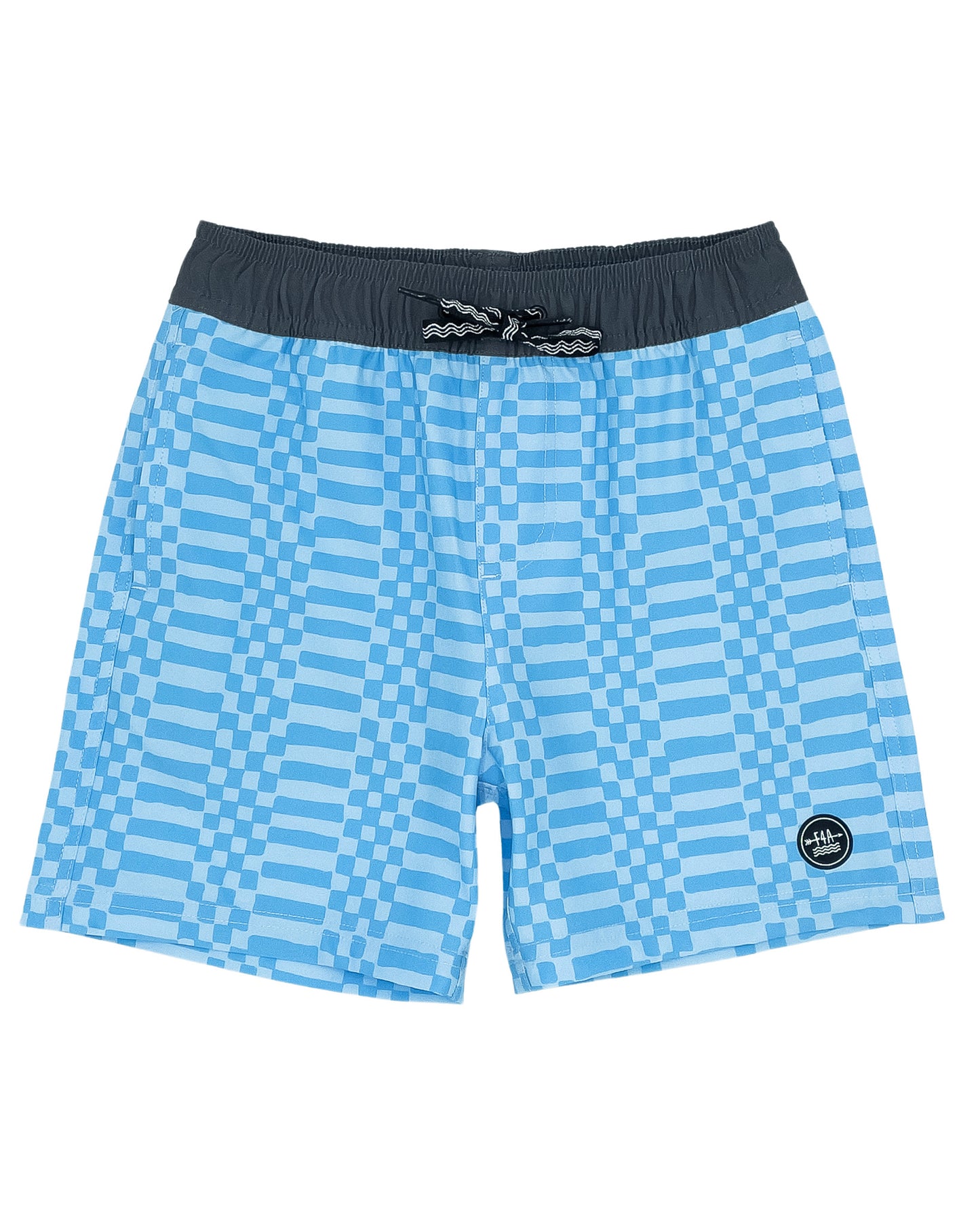 Feather 4 Arrow Wavy Palm Boardshort= Beachglass