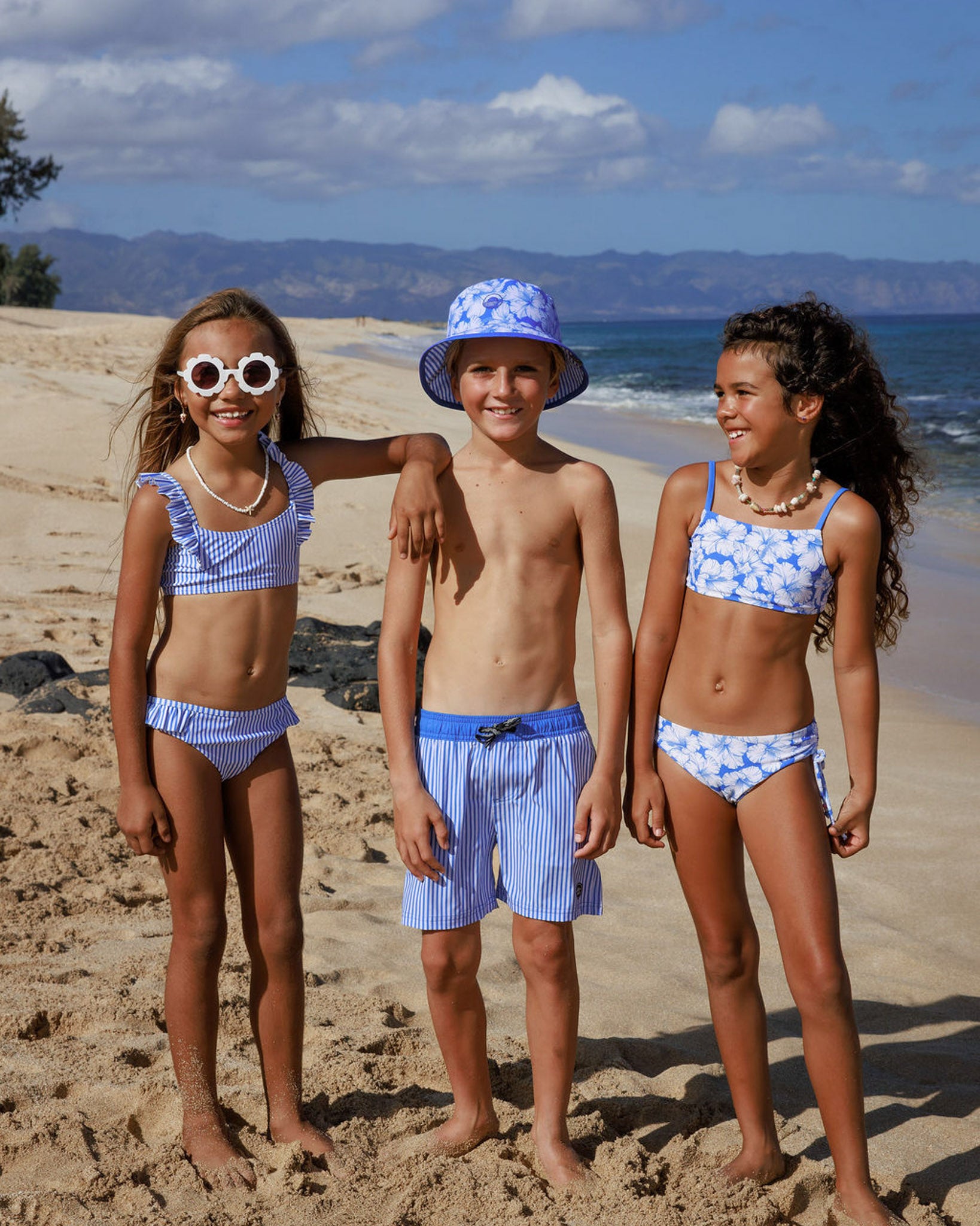 Boy's Volley Trunk - Marina Stripe – Feather 4 Arrow