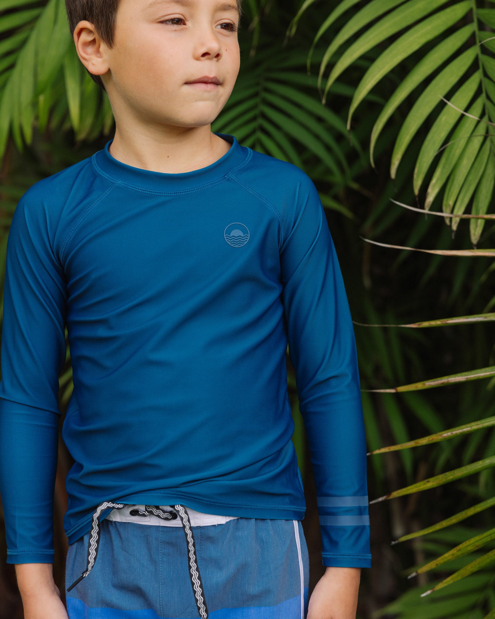 Boy's Long Sleeve Rashguard - Navy – Feather 4 Arrow
