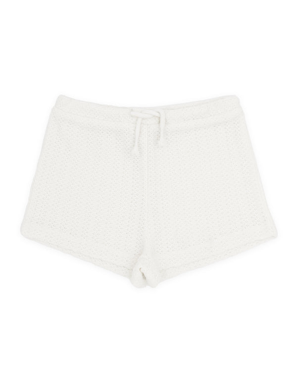 Crochet Short - White - Feather 4 Arrow