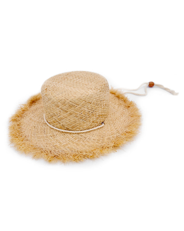 Under The Sun Hat - Natural - Feather 4 Arrow