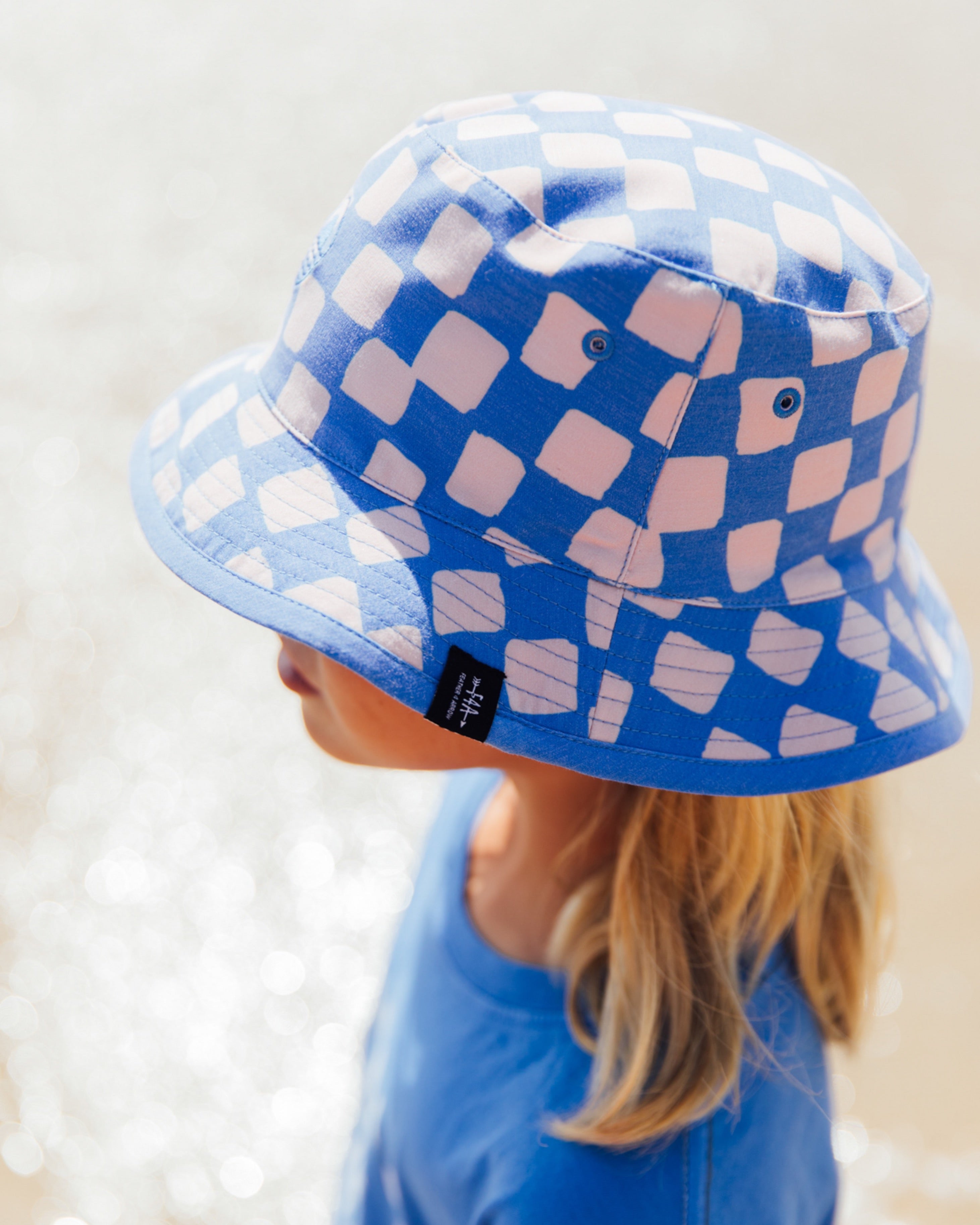 Boy's Reversible Bucket Hat - Check Mate – Feather 4 Arrow