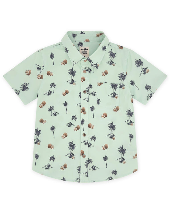 Button Down - Coconut Beach - Feather 4 Arrow