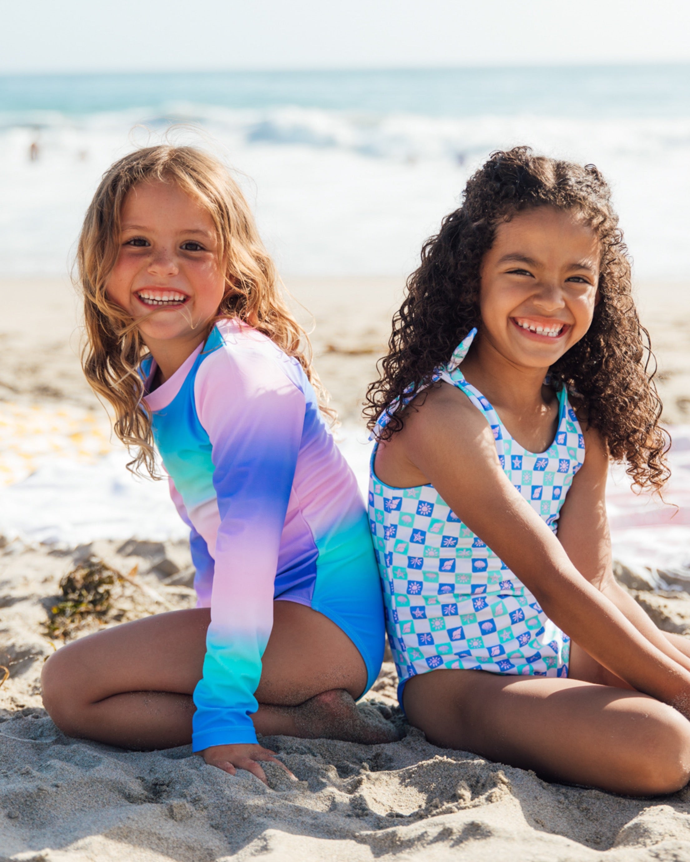 Skye Reversible One-Piece - Island Check - Feather 4 Arrow