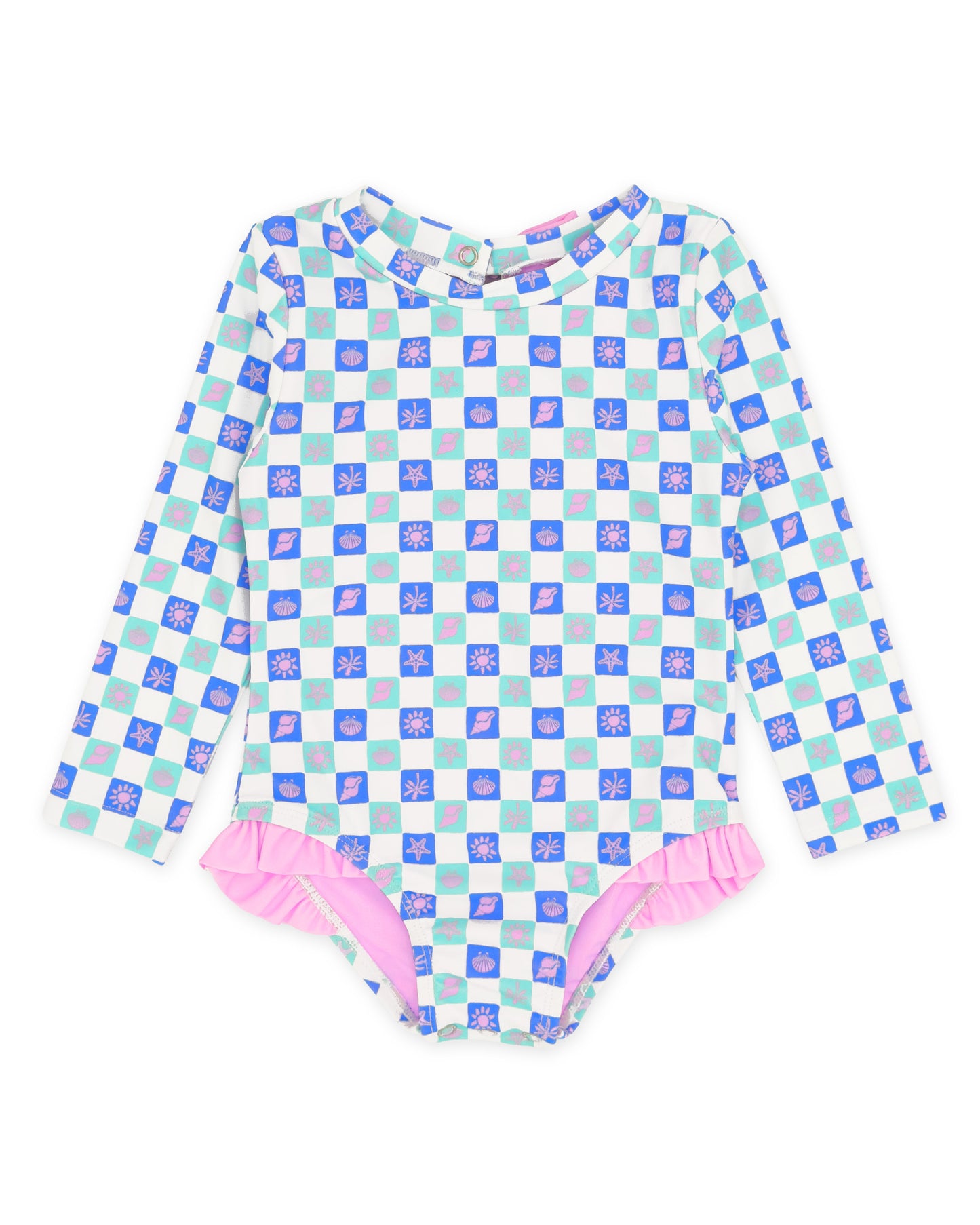Coastal Cutie One-Piece Rashguard - Island Check – Feather 4 Arrow