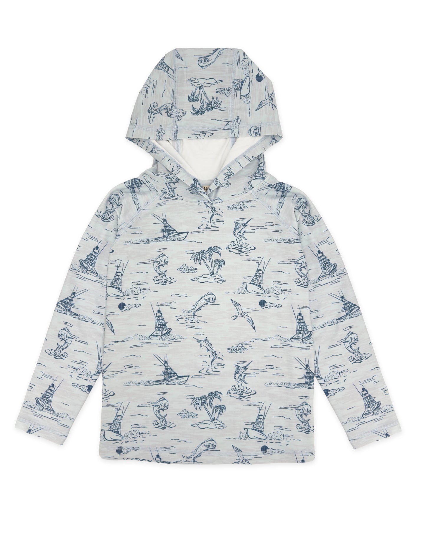 Reel Deal Tech Hoody - Out To Sea - Feather 4 Arrow