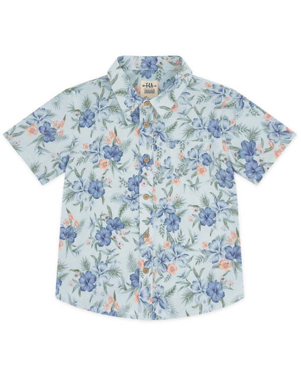 Button Down - Paradise - Feather 4 Arrow