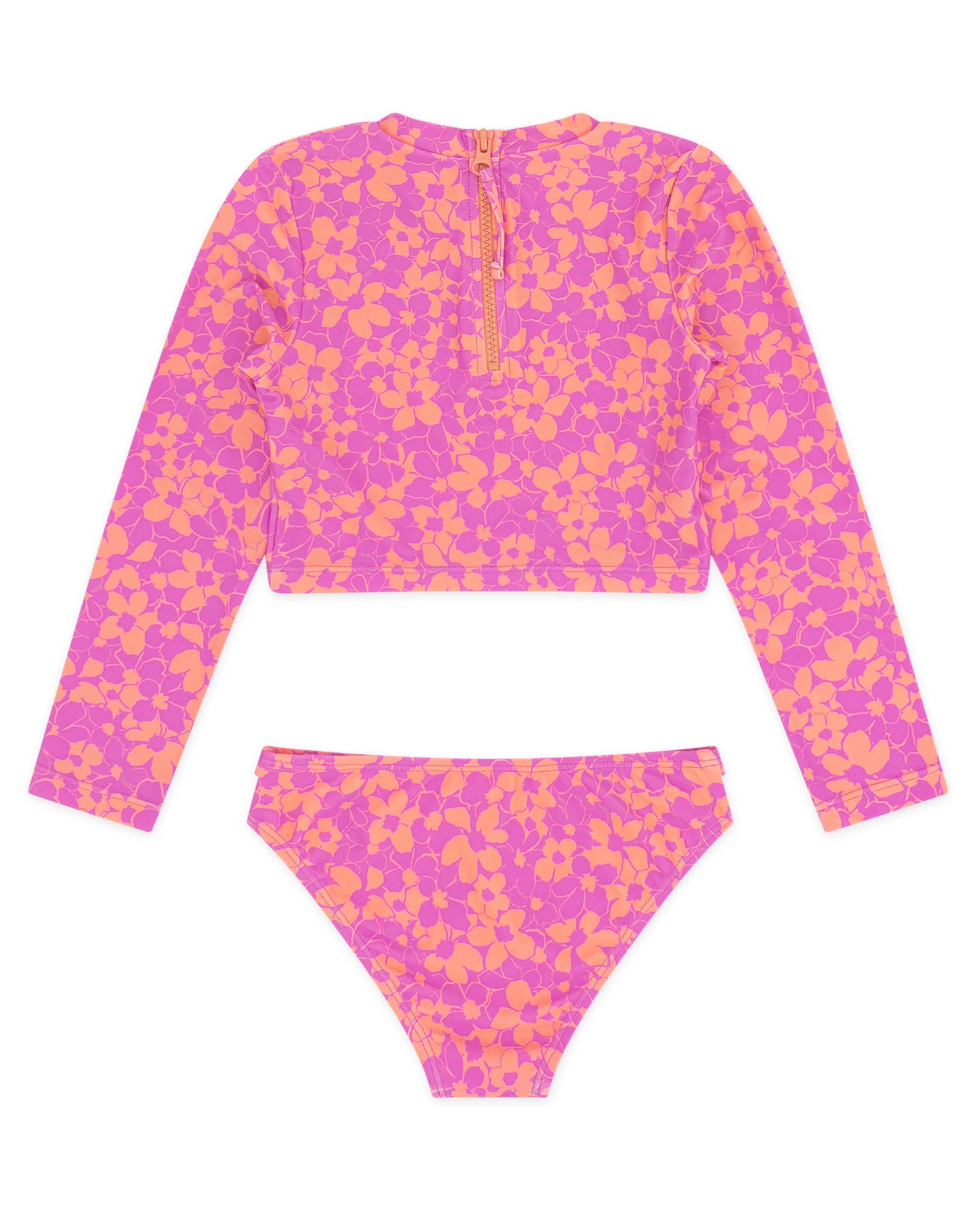 Girl's Waves 4 Days Rashguard Bikini - Flower Power – Feather 4 Arrow