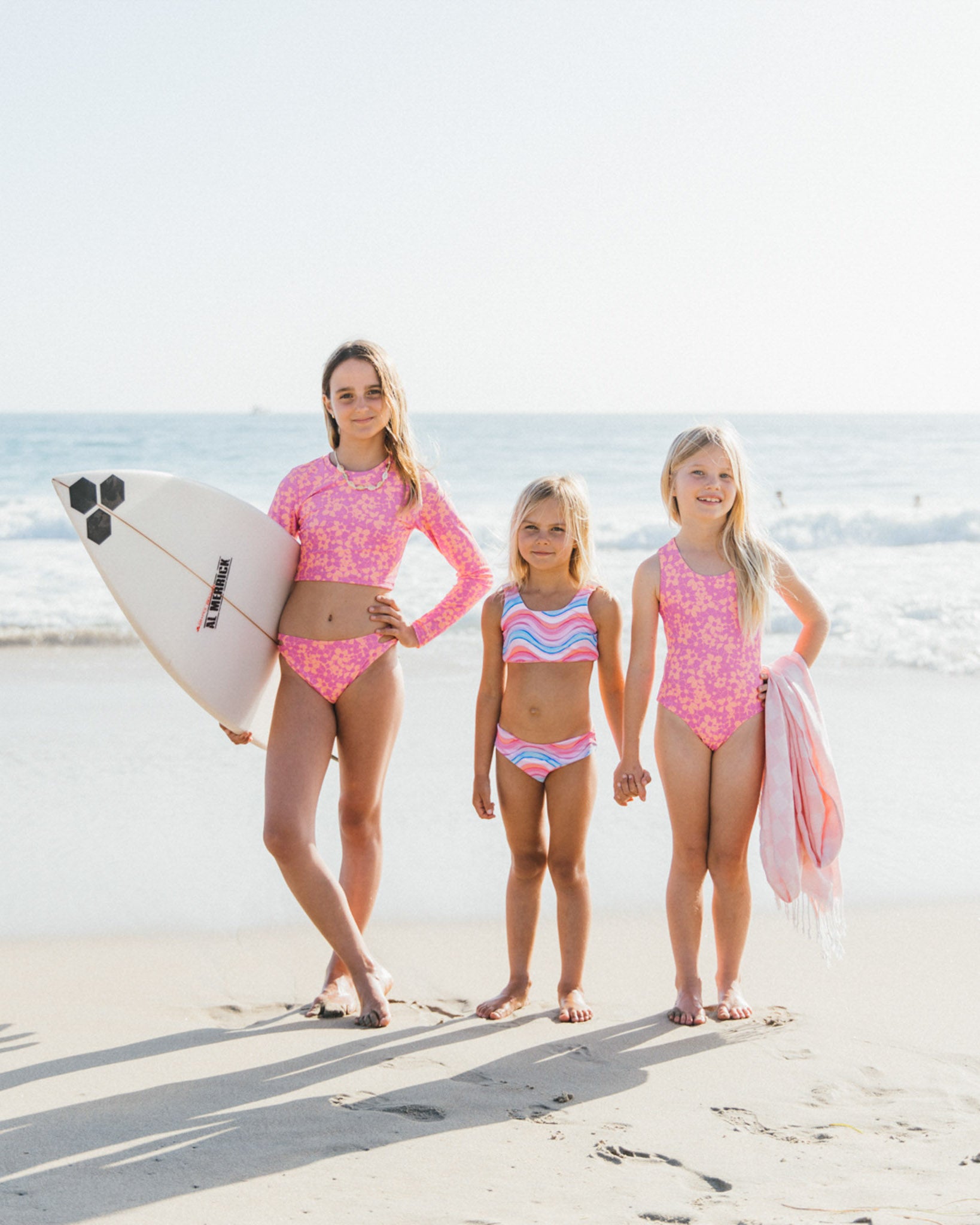 Girl's Waves 4 Days Rashguard Bikini - Flower Power – Feather 4 Arrow