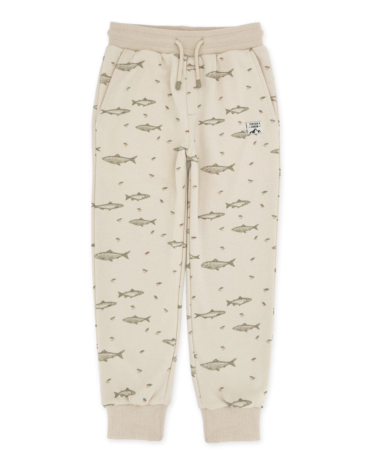 Bowie Fishing Jogger - Oatmeal French Terry - Feather 4 Arrow
