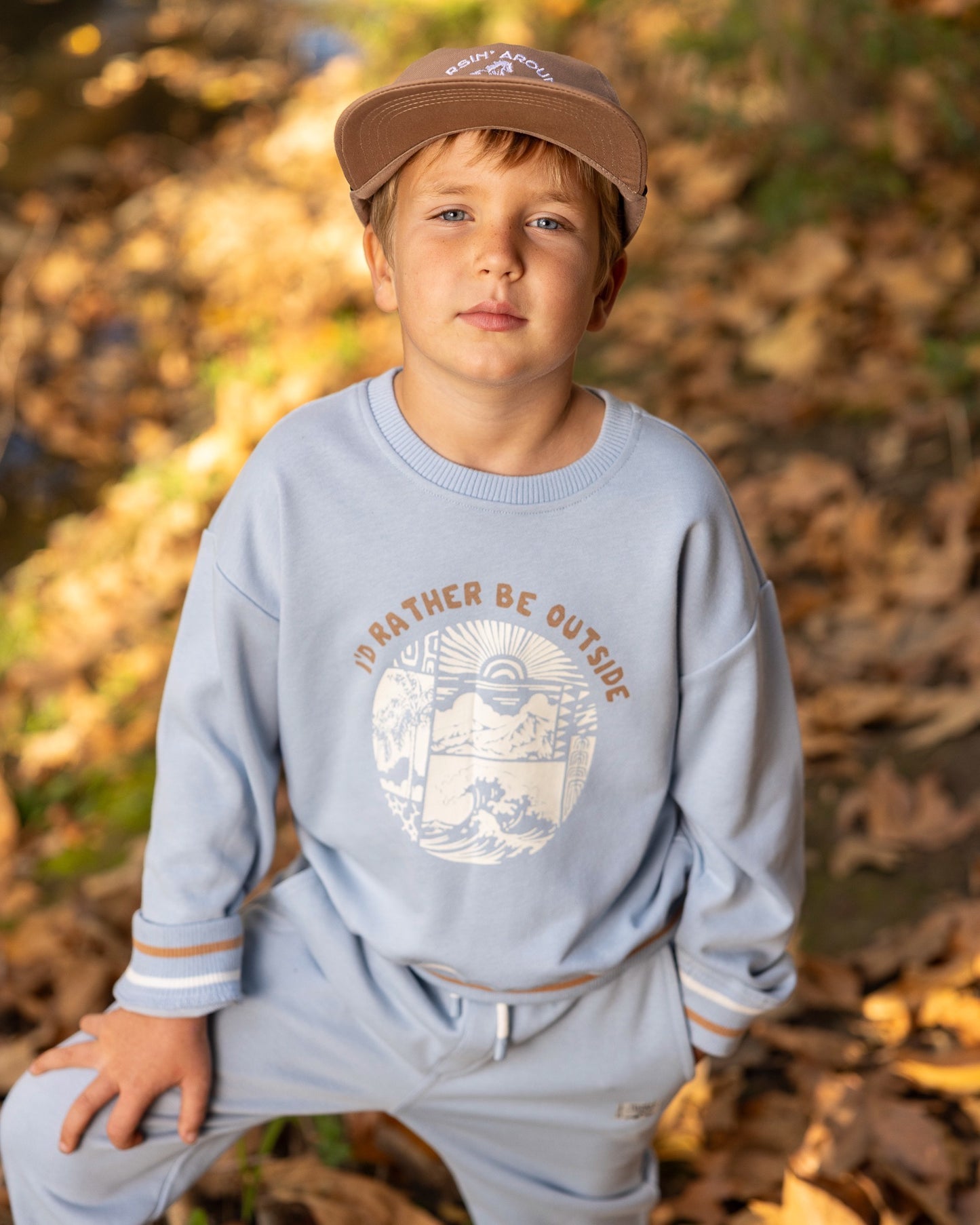 Ryder Outside Sweatshirt - Celestial Blue French Terry - Feather 4 Arrow