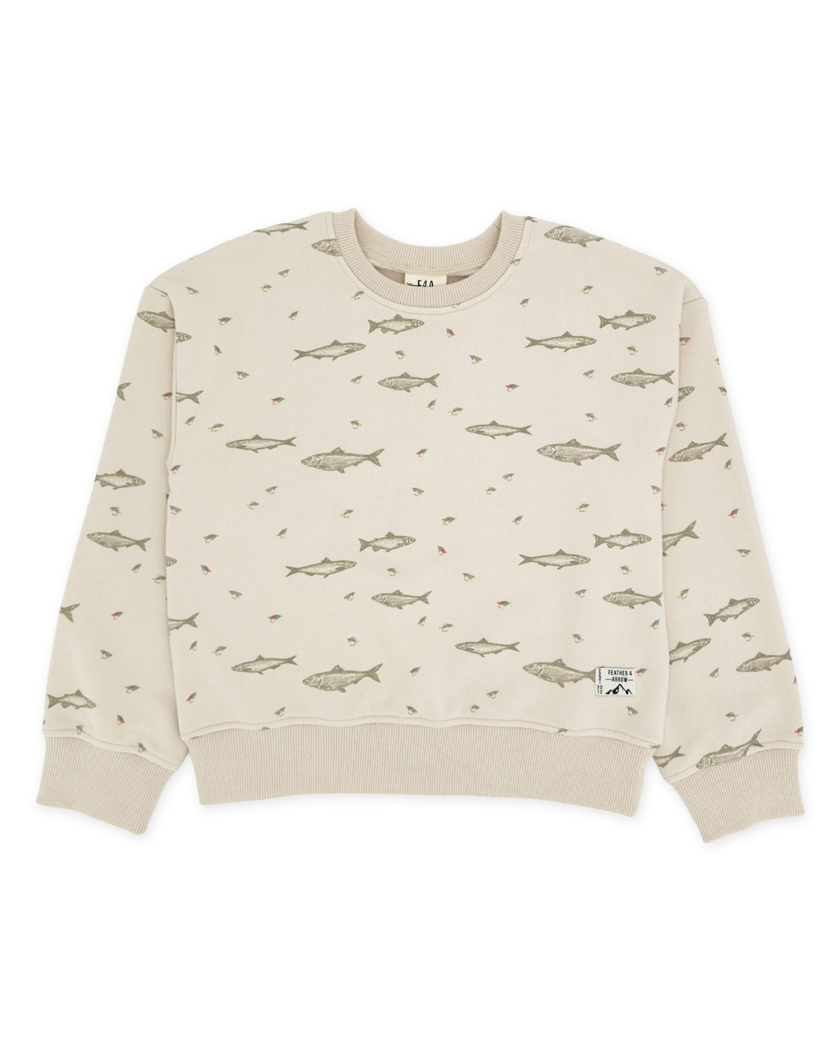 Ryder Fishing Sweatshirt - Oatmeal French Terry - Feather 4 Arrow