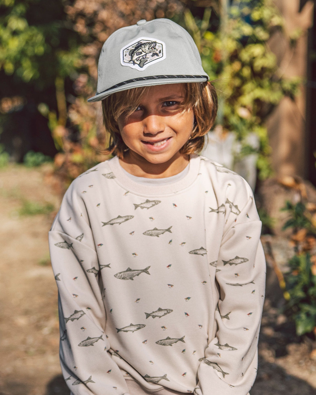 Ryder Fishing Sweatshirt - Oatmeal French Terry - Feather 4 Arrow