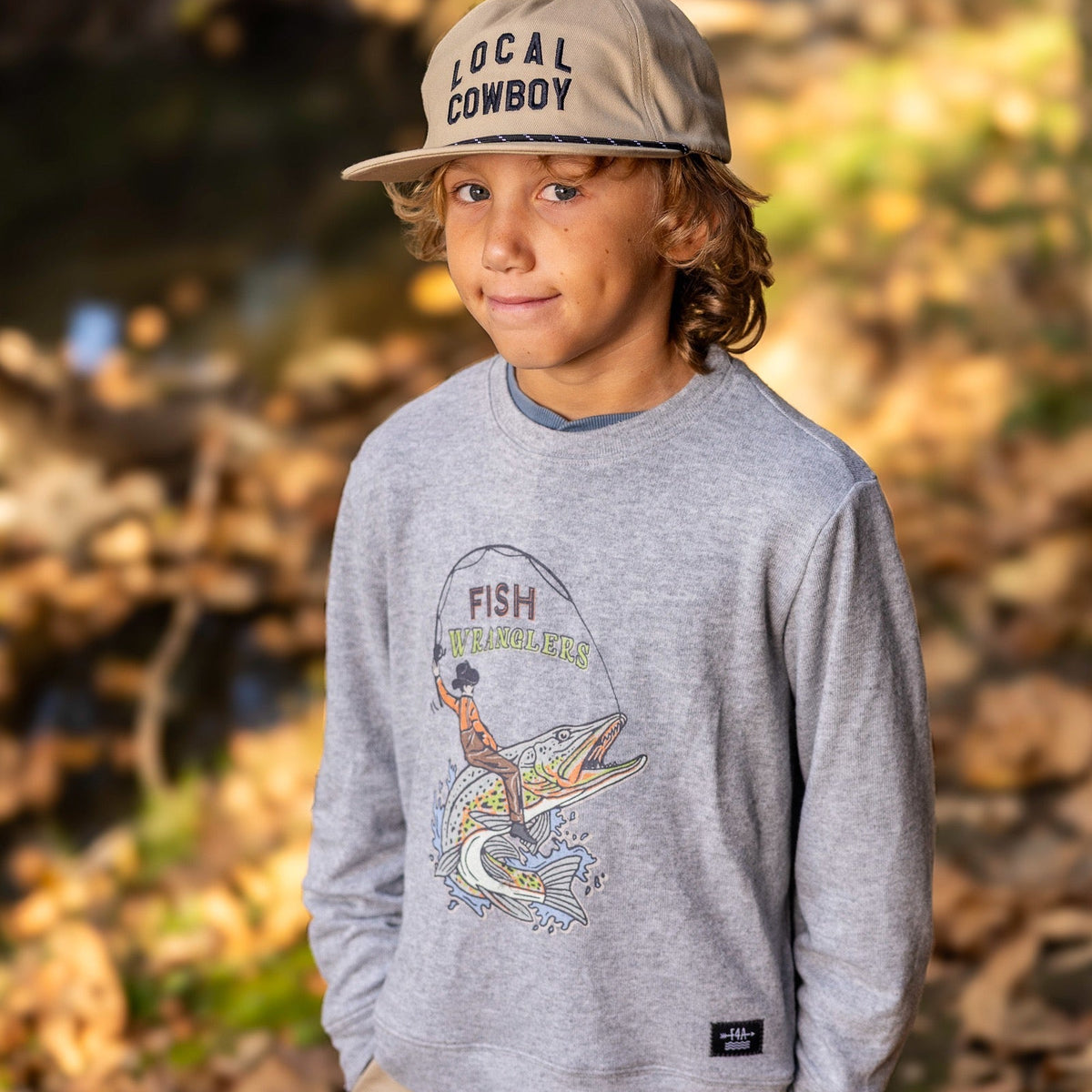 Fish Wrangler Hacci Pullover - Sage - Feather 4 Arrow
