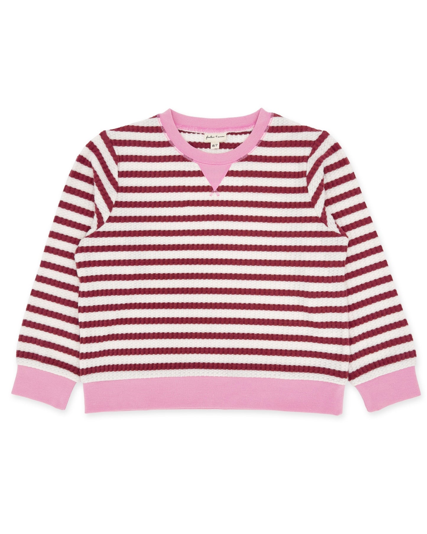 Scout Stripe Top - Mystic Maroon Thermal - Feather 4 Arrow