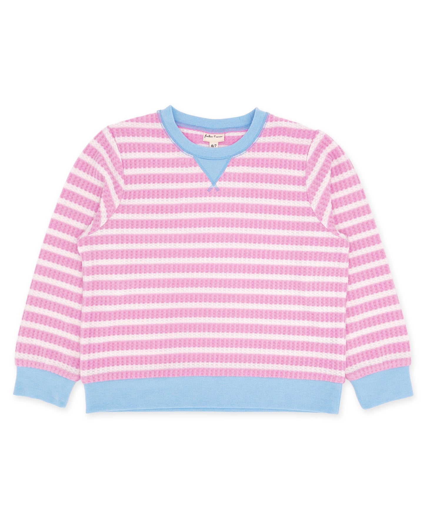 Scout Stripe Top - Pink Gloss Thermal - Feather 4 Arrow