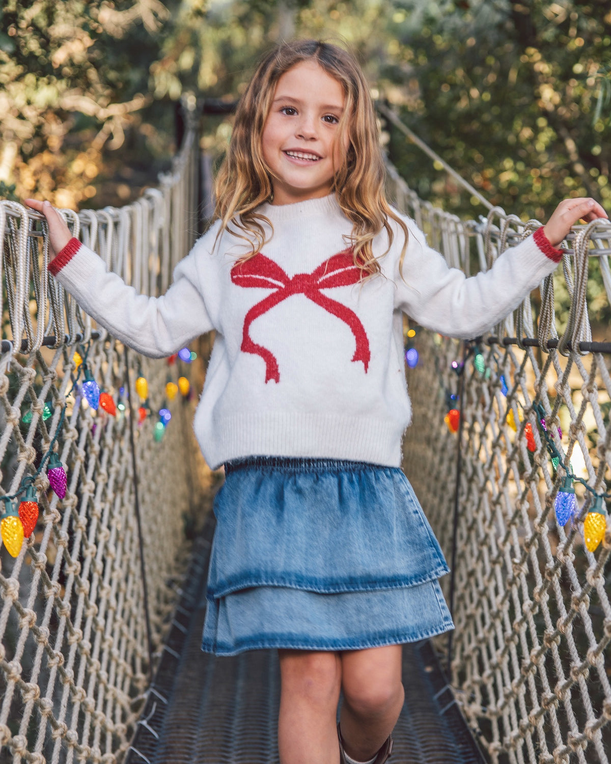 Camille Bow Sweater - Ivory - Feather 4 Arrow