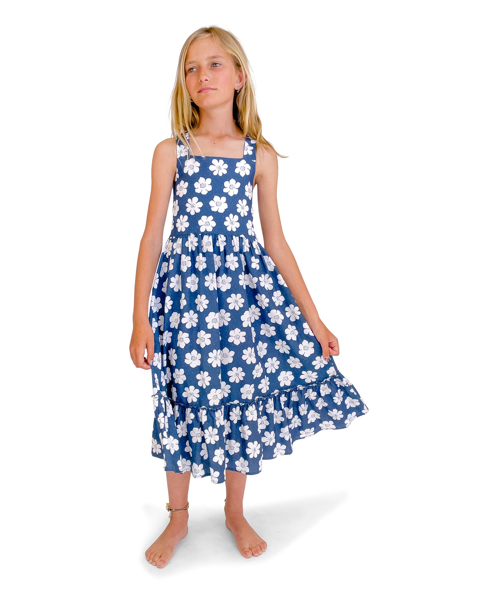 Material Girl Juniors Printed Cowl Neck Maxi Dress main image 0