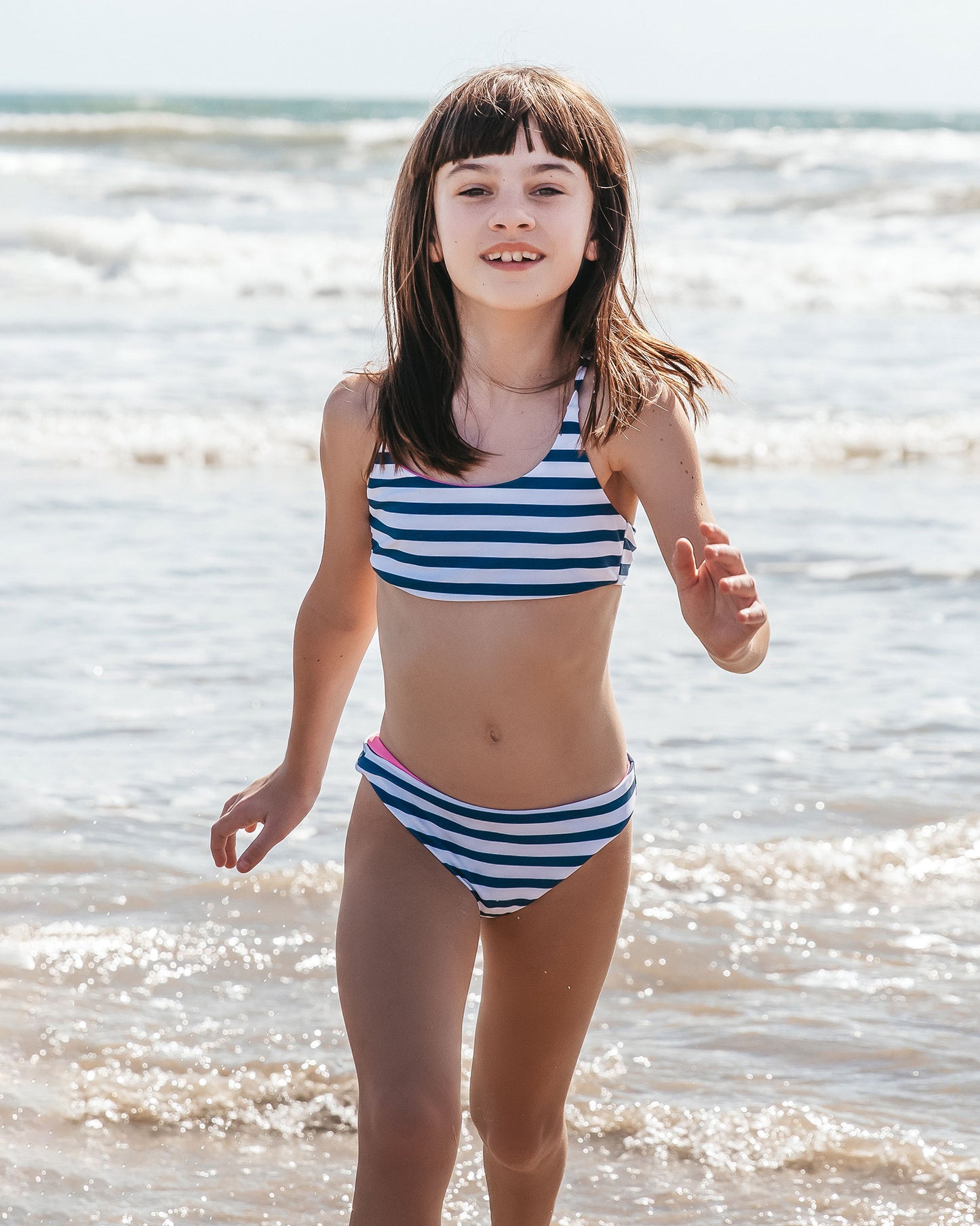 Load image into Gallery viewer, Seaside Stripe Waverly Reversible Bikini
