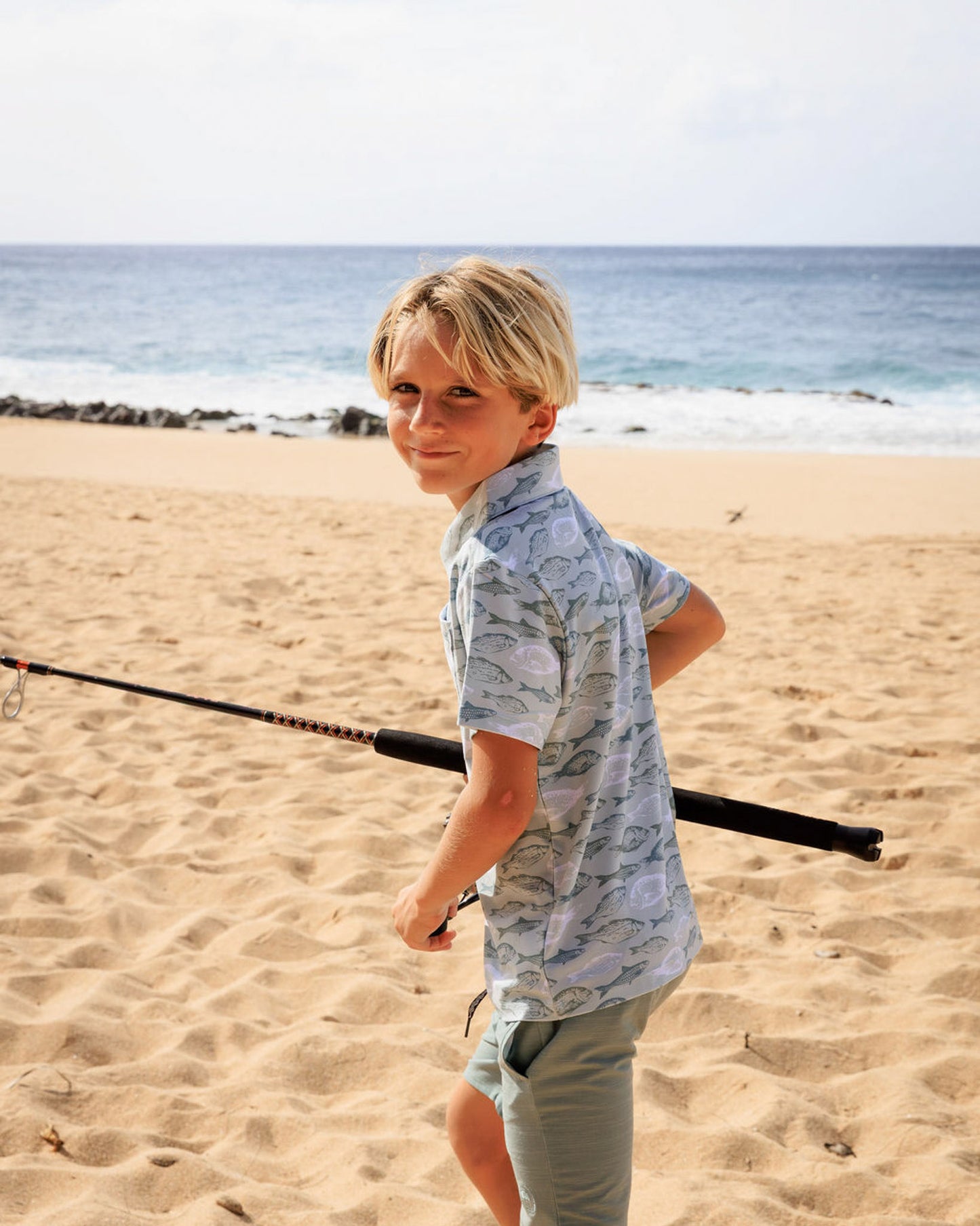 Feel Good Tech Polo - Fresh Catch - Feather 4 Arrow