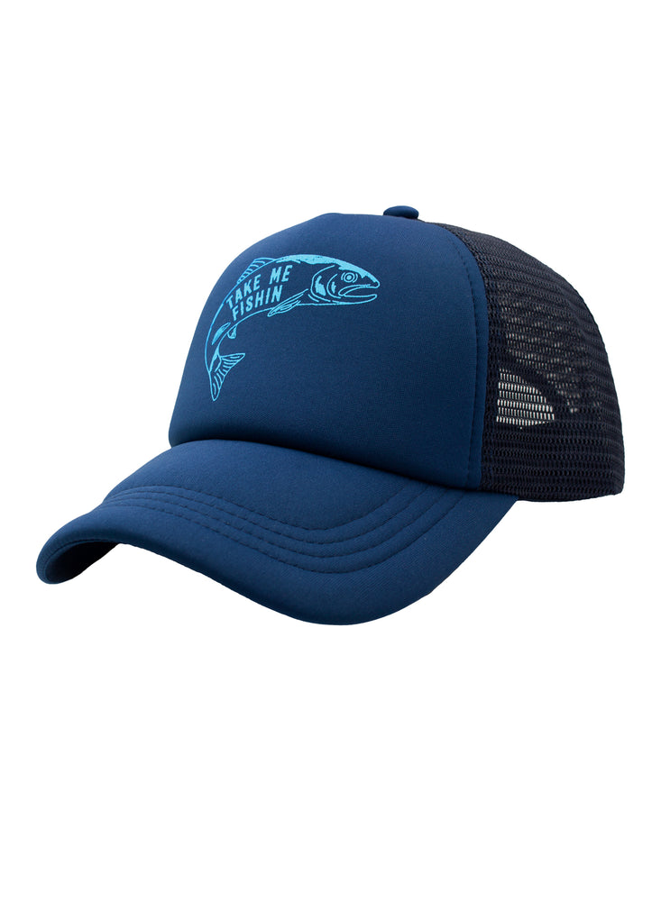 
                
                    Load image into Gallery viewer, TAKE ME FISHIN&amp;#39; TRUCKER HAT
                
            