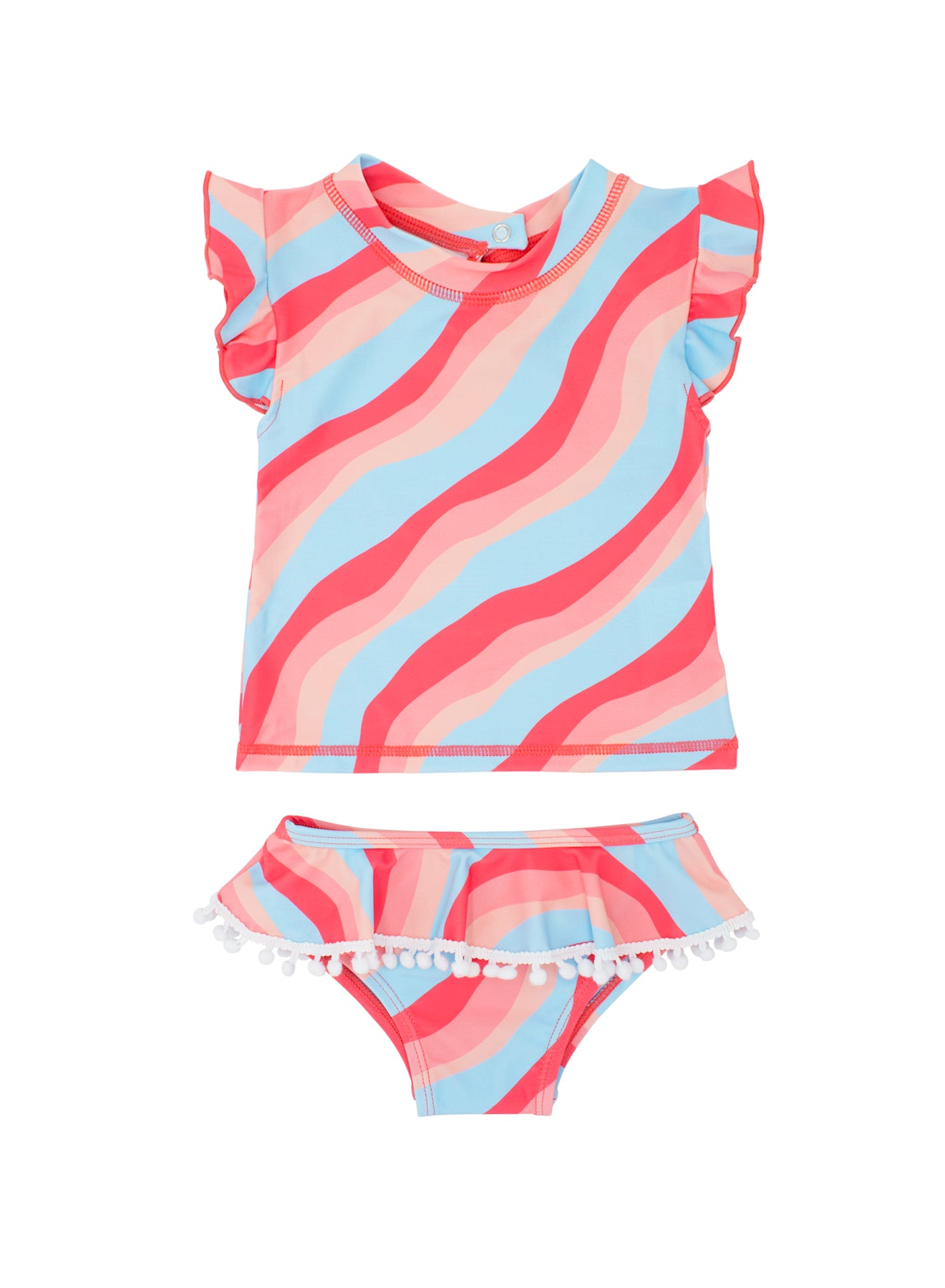 Load image into Gallery viewer, SEASHELL RUFFLE S/S SET
